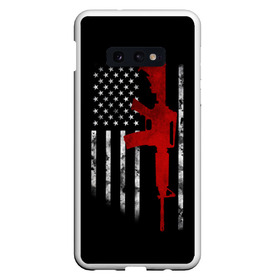 Чехол для Samsung S10E с принтом American Patriot в Санкт-Петербурге, Силикон | Область печати: задняя сторона чехла, без боковых панелей | america | canada | city | donald | fortnite | la | lil | los angeles | moskow | msc | new york | ny | peep | pubg | russia | supreme | trasher | trupm | usa | америка | канада | лос анджелес | нью йорк