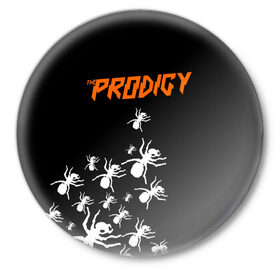 Значок с принтом The Prodigy в Санкт-Петербурге,  металл | круглая форма, металлическая застежка в виде булавки | flint | keith | kit | prodigy | кит | продиджи | продижи | протиджи | флинт