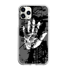 Чехол для iPhone 11 Pro матовый с принтом Stop в Санкт-Петербурге, Силикон |  | black | caution | gray | halloween | hand | skeleton | skull | stop | white | белый | предупреждение | рука | серый | скелет | хэллоуин | череп | черный