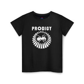 Детская футболка хлопок с принтом Prodigy в Санкт-Петербурге, 100% хлопок | круглый вырез горловины, полуприлегающий силуэт, длина до линии бедер | 