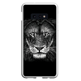 Чехол для Samsung S10E с принтом Lion Art в Санкт-Петербурге, Силикон | Область печати: задняя сторона чехла, без боковых панелей | акварель | арт | белый | взгляд | грива | дикий | живопись | зверь | искусство | король | кот | лев | львица | мазки | мощь | прайд | саванна | сила | царь | черный | шрам