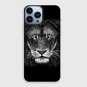 Чехол для iPhone 13 Pro Max с принтом Lion Art в Санкт-Петербурге,  |  | Тематика изображения на принте: акварель | арт | белый | взгляд | грива | дикий | живопись | зверь | искусство | король | кот | лев | львица | мазки | мощь | прайд | саванна | сила | царь | черный | шрам