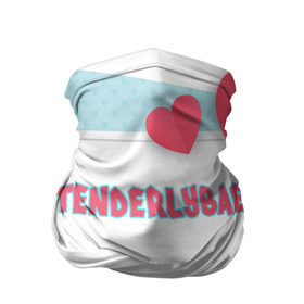Бандана-труба 3D с принтом Tenderlybae в Санкт-Петербурге, 100% полиэстер, ткань с особыми свойствами — Activecool | плотность 150‒180 г/м2; хорошо тянется, но сохраняет форму | tenderlybae | twitch | амина | бэйби | в маске | малышка | мирзоева | мэйби | нежная | стримерша | тендерлибае | тендерлибэй