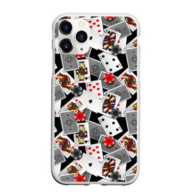 Чехол для iPhone 11 Pro матовый с принтом Игральные карты в Санкт-Петербурге, Силикон |  | Тематика изображения на принте: буны | вольты | графика | дамы | десятки | игра | игральные | иллюстрация | казино | картинка | карты | коллаж | короли | красные | крести | масть | мода | орнамент | пики | покер | разбросаны | рисунок