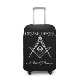 Чехол для чемодана 3D с принтом Dream Theater в Санкт-Петербурге, 86% полиэфир, 14% спандекс | двустороннее нанесение принта, прорези для ручек и колес | dream theater | metal | группы | метал | музыка | прогрессив метал | рок | хеви метал