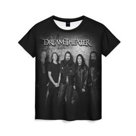 Женская футболка 3D с принтом Dream Theater в Санкт-Петербурге, 100% полиэфир ( синтетическое хлопкоподобное полотно) | прямой крой, круглый вырез горловины, длина до линии бедер | dream theater | metal | группы | метал | музыка | прогрессив метал | рок | хеви метал