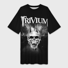 Платье-футболка 3D с принтом Trivium в Санкт-Петербурге,  |  | Тематика изображения на принте: trivium | грув метал | группы | метал | музыка | рок | тривиум | трэш метал | хеви метал