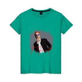 Женская футболка хлопок с принтом T-Fest Акварель в Санкт-Петербурге, 100% хлопок | прямой крой, круглый вырез горловины, длина до линии бедер, слегка спущенное плечо | t fest