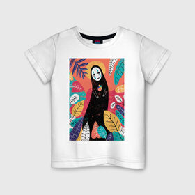 Детская футболка хлопок с принтом Унесенные призраками в Санкт-Петербурге, 100% хлопок | круглый вырез горловины, полуприлегающий силуэт, длина до линии бедер | аниме | унесенные призраками