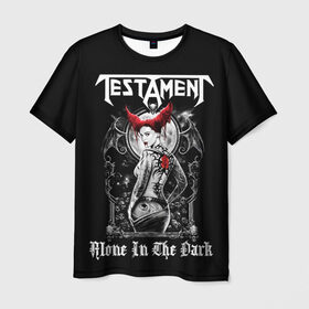 Мужская футболка 3D с принтом Testament в Санкт-Петербурге, 100% полиэфир | прямой крой, круглый вырез горловины, длина до линии бедер | heavy metal | metal | testament | группы | дэт метал | метал | музыка | рок | трэш метал | хеви метал