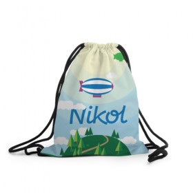 Рюкзак-мешок 3D с принтом Nikol Country в Санкт-Петербурге, 100% полиэстер | плотность ткани — 200 г/м2, размер — 35 х 45 см; лямки — толстые шнурки, застежка на шнуровке, без карманов и подкладки | 