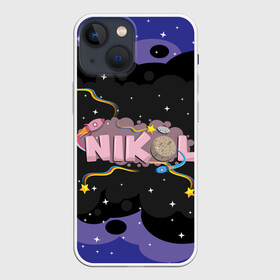 Чехол для iPhone 13 mini с принтом Nikol space в Санкт-Петербурге,  |  | nikol | nikolcrazyfamily