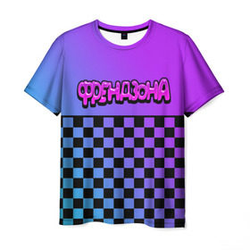 Мужская футболка 3D с принтом Френдзона в Санкт-Петербурге, 100% полиэфир | прямой крой, круглый вырез горловины, длина до линии бедер | бойчик | группа | музыка | мультяшка | песни | подростки | поп панк | френдзона