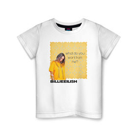 Детская футболка хлопок с принтом Billie Eilish в Санкт-Петербурге, 100% хлопок | круглый вырез горловины, полуприлегающий силуэт, длина до линии бедер | ailish | billi | billie eilish | bury a friend | copycat | crown | dont smile at me | lovely | music | my boy | party favor | pop | били | билли айлиш | музыка | певица | поп | эйлиш