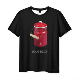 Мужская футболка 3D с принтом Louis Bidon в Санкт-Петербурге, 100% полиэфир | прямой крой, круглый вырез горловины, длина до линии бедер | антитренд | луи витон