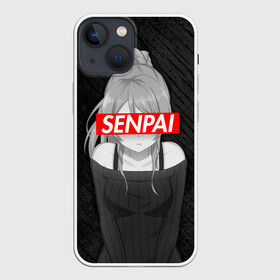 Чехол для iPhone 13 mini с принтом Anime Senpai Girl в Санкт-Петербурге,  |  | ahegao | anime | manga | sempai | senpai | аниме | ахегао | манга | семпай | сенпай