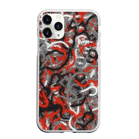 Чехол для iPhone 11 Pro матовый с принтом Сколопендры в Санкт-Петербурге, Силикон |  | камуфляж | красный | лапки | милитари | многоножка | насекомые | орнжевый | паттрен | серый | сороконожка | узор