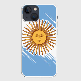 Чехол для iPhone 13 mini с принтом Аргентина в Санкт-Петербурге,  |  | argentina | аргентина | аргентинская сборная | сборная | сборная аргентины | сборная аргентины по футболу | сборные | форма | футбол | футбольные сборные | чемпионат | чемпионат мира