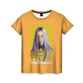 Женская футболка 3D с принтом Billie Eilish в Санкт-Петербурге, 100% полиэфир ( синтетическое хлопкоподобное полотно) | прямой крой, круглый вырез горловины, длина до линии бедер | at | billie | don’t | eilish | electronic | eyes | me | music | ocean | pirate | smile | synthpop | usa | айлиш | билли | музыка | пайрэт | синти поп | сша | электронная | электропоп