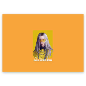 Поздравительная открытка с принтом Billie Eilish в Санкт-Петербурге, 100% бумага | плотность бумаги 280 г/м2, матовая, на обратной стороне линовка и место для марки
 | at | billie | don’t | eilish | electronic | eyes | me | music | ocean | pirate | smile | synthpop | usa | айлиш | билли | музыка | пайрэт | синти поп | сша | электронная | электропоп