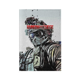 Обложка для паспорта матовая кожа с принтом Rainbow Six: Siege в Санкт-Петербурге, натуральная матовая кожа | размер 19,3 х 13,7 см; прозрачные пластиковые крепления | pvp | воин | герой | дым | огонь | оружия | пламя | призрак | снайпер | сражения | тактический | туман | шутер