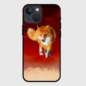 Чехол для iPhone 13 mini с принтом Огненная Лиса в Санкт-Петербурге,  |  | Тематика изображения на принте: fire fox | firefox | fox | fox say | ylvis   the fox | главное фыр | кицунэ | лиза | лиса | лисичка | мемасики | мемы | огонь | фыр фыр | хитрая лиса | я хочу фырфыр