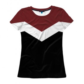 Женская футболка 3D с принтом Простота в Санкт-Петербурге, 100% полиэфир ( синтетическое хлопкоподобное полотно) | прямой крой, круглый вырез горловины, длина до линии бедер | геометрия | минимализм
