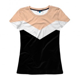 Женская футболка 3D с принтом Простота в Санкт-Петербурге, 100% полиэфир ( синтетическое хлопкоподобное полотно) | прямой крой, круглый вырез горловины, длина до линии бедер | минимализм
