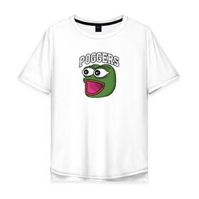 Мужская футболка хлопок Oversize с принтом Pepe в Санкт-Петербурге, 100% хлопок | свободный крой, круглый ворот, “спинка” длиннее передней части | bad | dab | frog | good | kek | make pepe great again | pepe | sad | sad frog | vote for pepe | кек | лягушка | мем | мемы | пепе | со смыслом | фрог