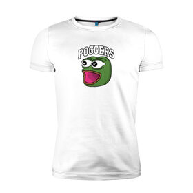 Мужская футболка премиум с принтом Pepe в Санкт-Петербурге, 92% хлопок, 8% лайкра | приталенный силуэт, круглый вырез ворота, длина до линии бедра, короткий рукав | bad | dab | frog | good | kek | make pepe great again | pepe | sad | sad frog | vote for pepe | кек | лягушка | мем | мемы | пепе | со смыслом | фрог