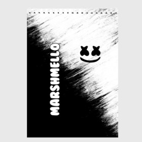 Скетчбук с принтом Marshmello 3 в Санкт-Петербурге, 100% бумага
 | 48 листов, плотность листов — 100 г/м2, плотность картонной обложки — 250 г/м2. Листы скреплены сверху удобной пружинной спиралью | Тематика изображения на принте: dj | fortnite | marshmello | music | дж | зефир | маршмелоу | музыка | форнайт | фортнайт