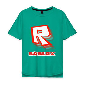 Мужская футболка хлопок Oversize с принтом Roblox в Санкт-Петербурге, 100% хлопок | свободный крой, круглый ворот, “спинка” длиннее передней части | play | roblox | детская | для детей | игра | онлайн | ребенку | роблокс | роболкс | симулятор