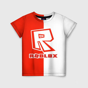 Детская футболка 3D с принтом Roblox в Санкт-Петербурге, 100% гипоаллергенный полиэфир | прямой крой, круглый вырез горловины, длина до линии бедер, чуть спущенное плечо, ткань немного тянется | 