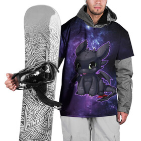 Накидка на куртку 3D с принтом ночная фурия в Санкт-Петербурге, 100% полиэстер |  | how to train your dragon | night fury | беззубик | дракон | как приручить дракона | ночная фурия