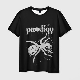 Мужская футболка 3D с принтом The Prodigy логотип в Санкт-Петербурге, 100% полиэфир | прямой крой, круглый вырез горловины, длина до линии бедер | 2019 | album | art | break | dance | logo | music | prodigy | брейк | граффити | группа | заставка | лого | логотип | музыка | муравей | новый альбом | обложка альбома | продиджи