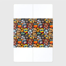 Магнитный плакат 2Х3 с принтом Веселые собаки в Санкт-Петербурге, Полимерный материал с магнитным слоем | 6 деталей размером 9*9 см | бульдог | голубые глаза | доберман | животные | жирафы | котики | милые | олени | разноцветные | собаки | хаски | яркие
