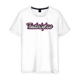 Мужская футболка хлопок с принтом Tenderlybae в Санкт-Петербурге, 100% хлопок | прямой крой, круглый вырез горловины, длина до линии бедер, слегка спущенное плечо. | тостовки и худи с tenderlybae | футболки
