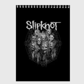 Скетчбук с принтом Slipknot в Санкт-Петербурге, 100% бумага
 | 48 листов, плотность листов — 100 г/м2, плотность картонной обложки — 250 г/м2. Листы скреплены сверху удобной пружинной спиралью | альтернативный | американская | глэм | готик | гранж | группа | метал | модные | музыка | пост | рок | хард