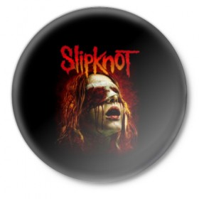 Значок с принтом Slipknot в Санкт-Петербурге,  металл | круглая форма, металлическая застежка в виде булавки | альтернативный | американская | глэм | готик | гранж | группа | метал | модные | музыка | пост | рок | хард