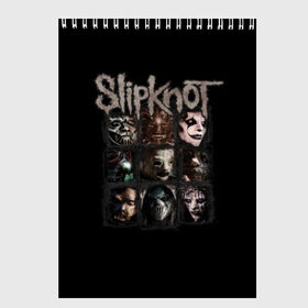 Скетчбук с принтом Slipknot в Санкт-Петербурге, 100% бумага
 | 48 листов, плотность листов — 100 г/м2, плотность картонной обложки — 250 г/м2. Листы скреплены сверху удобной пружинной спиралью | альтернативный | американская | глэм | готик | гранж | группа | метал | модные | музыка | пост | рок | хард