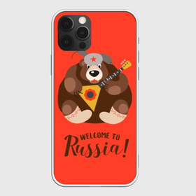 Чехол для iPhone 12 Pro Max с принтом Welcome to Russia в Санкт-Петербурге, Силикон |  | animal | balalaika | bear | great | hat | musical | play | power | predator | russia | russian | star | welcome | wild | балалайка | валенки | великая | д | дикий | добро | животное | звезда | играет | инструмент | медведь | музыкальный | надпись | пожало