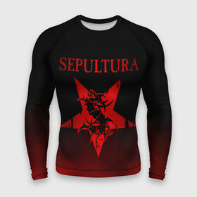 Мужской рашгард 3D с принтом Sepultura в Санкт-Петербурге,  |  | sepultura | грув метал | группы | дэт метал | метал | музыка | рок | трэш метал