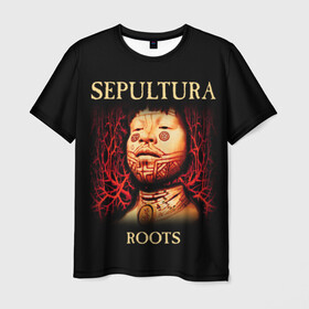 Мужская футболка 3D с принтом Sepultura в Санкт-Петербурге, 100% полиэфир | прямой крой, круглый вырез горловины, длина до линии бедер | Тематика изображения на принте: sepultura | грув метал | группы | дэт метал | метал | музыка | рок | трэш метал