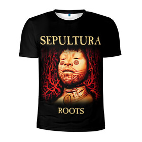 Мужская футболка 3D спортивная с принтом Sepultura в Санкт-Петербурге, 100% полиэстер с улучшенными характеристиками | приталенный силуэт, круглая горловина, широкие плечи, сужается к линии бедра | sepultura | грув метал | группы | дэт метал | метал | музыка | рок | трэш метал