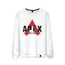 Мужской свитшот хлопок с принтом Apex Legends Logo в Санкт-Петербурге, 100% хлопок |  | apex | apex legends | bangalor | bloodhound | caustic | gibraltar | legends | lifeline | logo | mirage | pathfinder | titanfall | wraith | апекс