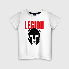 Детская футболка хлопок с принтом Legion в Санкт-Петербурге, 100% хлопок | круглый вырез горловины, полуприлегающий силуэт, длина до линии бедер | black | cool | creative | design | fashion | hype | legion | philosophy | rom | skeleton | skull | supreme | vanguard | авангард | дизайн | креатив | круто | легион | мода | рим | скелет | философия | хайп | череп | черный