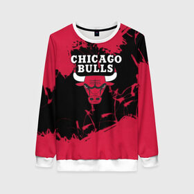 Женский свитшот 3D с принтом CHICAGO BULLS в Санкт-Петербурге, 100% полиэстер с мягким внутренним слоем | круглый вырез горловины, мягкая резинка на манжетах и поясе, свободная посадка по фигуре | chicago bulls | chicago bulls jordan | nba chicago bulls | nike chicago bulls | баскетбол нба | лейкерс чикаг | нба | чикаго атланта | чикаго буллз | чикаго буллз 2019 | чикаго буллз атланта