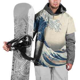 Накидка на куртку 3D с принтом Большая волна в Канагаве в Санкт-Петербурге, 100% полиэстер |  | арт | большая волна | в канагаве | гравюра | искусство | канагава | кацусики хокусай | япония