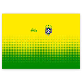 Поздравительная открытка с принтом Бразилия в Санкт-Петербурге, 100% бумага | плотность бумаги 280 г/м2, матовая, на обратной стороне линовка и место для марки
 | brasil | brazil | бразилия | бразильская сборная | сборная бразилии | сборная бразилии по футболу | сборные | форма | футбол | футбольные сборные | чемпиона | чемпионат мира