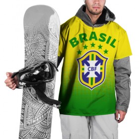 Накидка на куртку 3D с принтом Бразилия в Санкт-Петербурге, 100% полиэстер |  | brasil | brazil | бразилия | бразильская сборная | сборная бразилии | сборная бразилии по футболу | сборные | форма | футбол | футбольные сборные | чемпиона | чемпионат мира